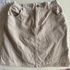 コーデュロイ ベージュ ミニスカートのサムネイル