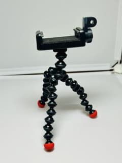 フレキシブルミニ三脚 スマホホルダー付きのサムネイル