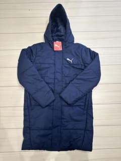 ☆新品☆PUMA 160cm ネイビー ベンチコート フード付きのサムネイル