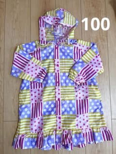 ベビー レインコート 100cm パッチワーク柄のサムネイル