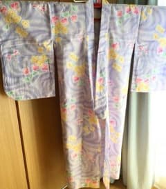 さなかこ様専用。子供(女児)用 浴衣 作り帯付きのサムネイル