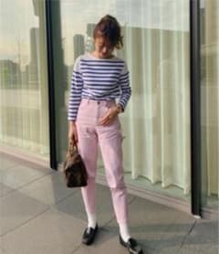 【3回着用】Bibiy original pink denim ピンクデニムのサムネイル