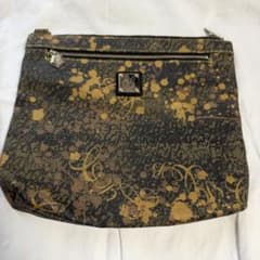 クリスタルボール ショルダーバッグ カーキ×ゴールド柄／ショルダーベルトなしのサムネイル