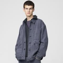 UNIQLO U オーバーサイズカラーデニムジャケット グレーMサイズ - メルカリ
