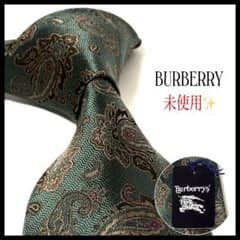 【美品】Burberry Prorsum バーバリー　ネクタイ　緑　ペイズリー柄 BURBERRY - 【高級ブランド】Burberry バーバリー ネクタイ の通販 by