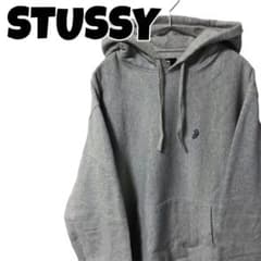 【美品】STUSSY ステューシー　パーカー　sロゴ　刺繍　ワンポイント　音符のサムネイル