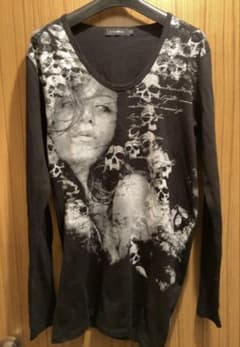 CIVARIZE スカルプリント アシンメトリー ロング丈　長袖シャツのサムネイル