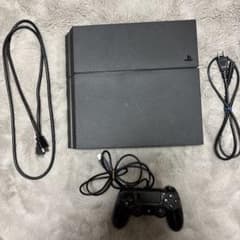 PlayStation 4 本体 1TB ブラック　コントローラー　コード類一式のサムネイル