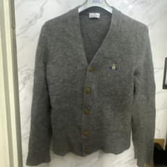 ヴィヴィアンウエストウッド ケーブル ニット カーディガン オーブ M グレー ヴィヴィアンウエストウッド ケーブル ニット カーディガン オーブ M