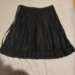 裏地あり黒スカートのサムネイル
