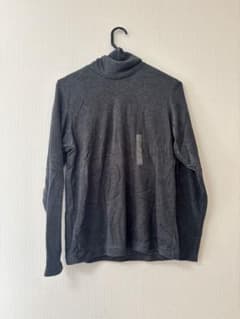 UNIQLO HEATTECH タートルネック 長袖 ダークグレー Lのサムネイル