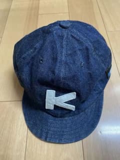 KAVU ワークキャップ デニム　ダークブルーのサムネイル