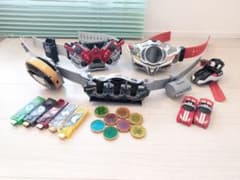 仮面ライダー　ベルト　3個セット　オーズ　ドライブ　ダブルのサムネイル