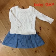 ふりてんくん様専用‼︎値下げ‼︎GAP ニットワンピース　90㎝のサムネイル