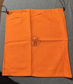 エルメス　バッグぬのぶくろ オレンジ 43cm x 42cmのサムネイル