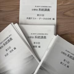 鉄緑会　高3理系数学入試演習講座　SAクラス　分野別系統講義フルセット 鉄緑会 高3理系数学入試演習講座 SAクラス 分野別系統講義フルセット