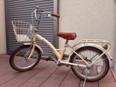 大阪・京都直接渡し】幼児・子供用自転車 16インチ 白クリーム色
