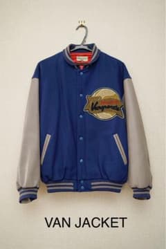 VAN JACKET (ヴァンジャケット)の青色スタジャン Lサイズのサムネイル