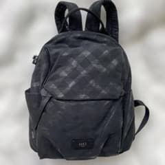 美品 DAKS ブラック チェック柄 リュック - メルカリ