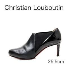 H5217-n2◾️クリスチャンルブタン レザー×パテント ショートブーツ