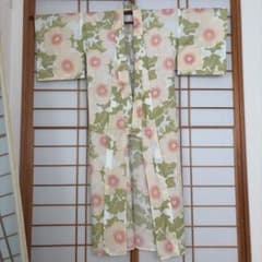 ふりふ 浴衣 夏芙蓉 紫織庵×京都 ゆかた 花柄 綿絽 - メルカリ