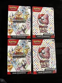 ポケモンカードゲーム Pokemon TCG 151 & Prismatic Sealed 4BOX Pokemon TCG 151 & Prismatic Sealed 4BOX - メルカリ