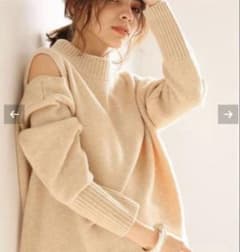 Spick&span ショルダースリットプルオーバー　ニットピンクのサムネイル