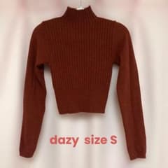 dazy ハイネックニット　ショート丈 - 4
