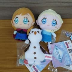 アナと雪の女王　P-PATCH！　ぬいぐるみ　アナ　エルサ　オラフ　全3種セット
