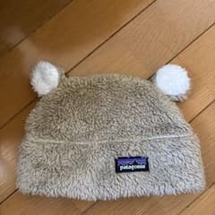 Patagonia ベビー用ボア帽子 クマ耳付きのサムネイル