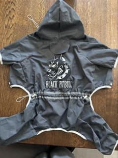 BLACK PITBULL 犬用レインコート グレーサイズ22のサムネイル