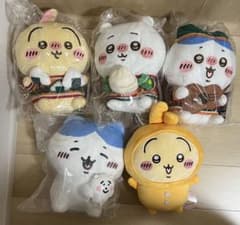 치이카와 꿀벌 토끼 봉제인형 5장 세트