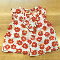 ハッカベビー♡90 花柄トップスのサムネイル