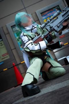 【訳あり】ソードアートオンライン SAO シノン　コスプレ衣装のサムネイル