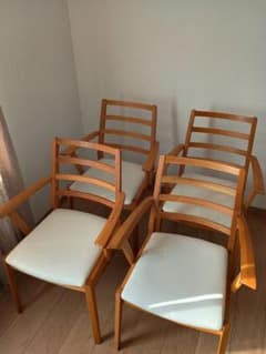 シャルドン様用】大塚家具 木製ダイニングチェア 4脚セット - メルカリ