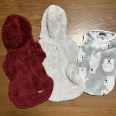 【中古】　冬用あたたかい犬服　3点　Sサイズのサムネイル