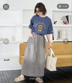 FREAK'S STORE 冷感 デニム クライミングスカートのサムネイル