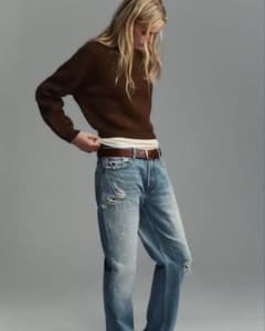 ZARA ブラウンニットセーターのサムネイル