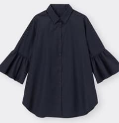 GU フレアスリーブロングシャツ(7分袖)のサムネイル