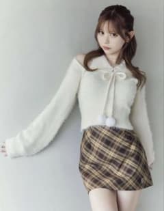 EATME シャツカラーアンサンブルニットTOP ホワイト - メルカリ