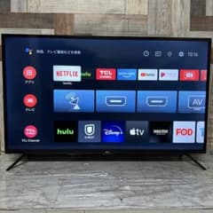 全国送料込❣️TCL40V地デジBSCS内蔵AndroidTV動画アプリ◎新品リモ 全国送料込❣️TCL40型地デジ、BSCSチューナスマートテレビネット動画