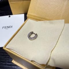 FENDI シルバー ロゴピアス 片耳用 FENDI◇ピアス/Ffロゴ/片耳/モノグラム