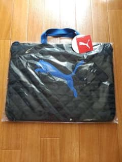 【新品】PUMA レッスンバッグ 黒×青 プーマ キッズのサムネイル