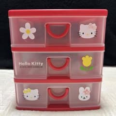 レア 平成レトロ ハローキティ 3段チェスト引き出し 小物入れ 収納