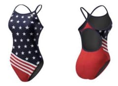 新品 キャップ付　TYR 水泳　水着　競泳　フィットネスのサムネイル
