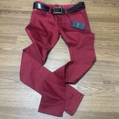 サンローラン エディ期 13aw D01 デニム 28 ボルドー 未使用タグ付