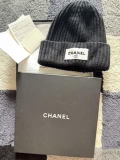 CHANEL ニット帽 ビーニー ブラックのサムネイル