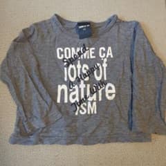 COMME CA ISM 長袖Tシャツ グレー 80cm★のサムネイル
