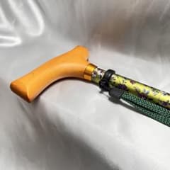 【新品・未使用】マスコットステッキ 伸縮杖 T-7602 緑 介護のサムネイル