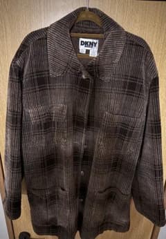 DKNY チェック コーデュロイジャケット ウール系 ヴィンテージ古着のサムネイル